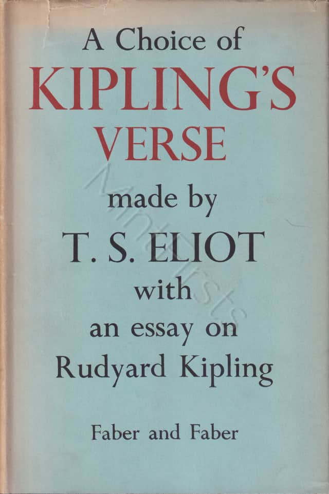 Choice Kipling's Verse Eliot