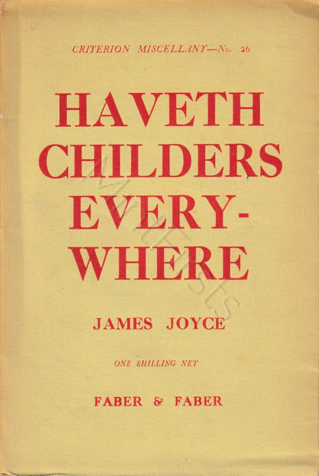 Haveth Childers Everywhere James Joyce