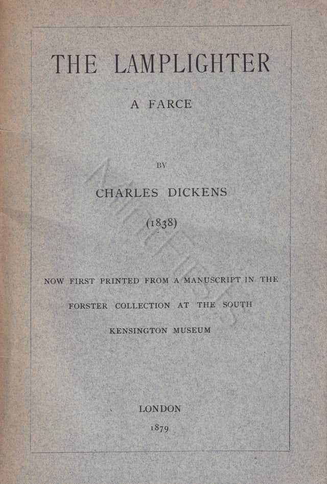 Lamplighter Charles Dickens